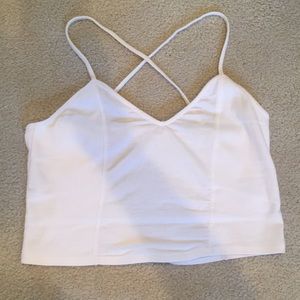 White crop top